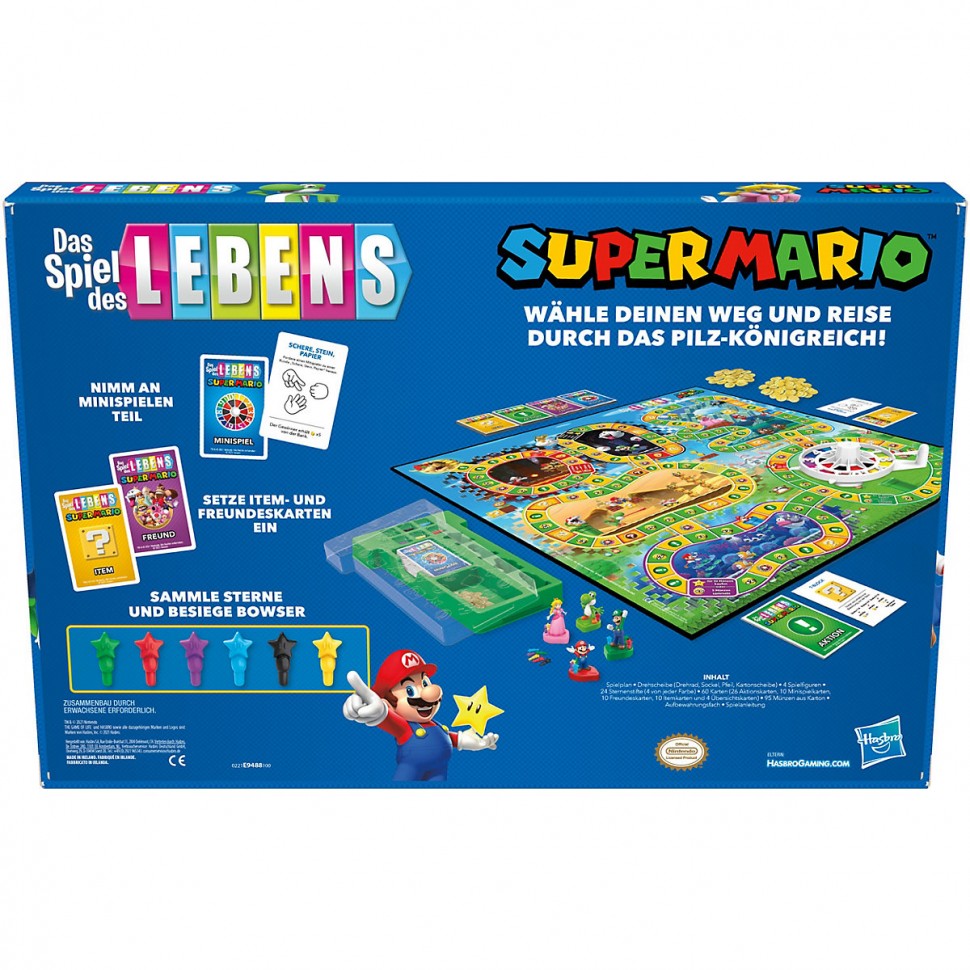 Купить Hasbro Das Spiel des Lebens Super Mario Игра жизни Супер Марио в  интернет-магазине Diskontshop.eu Германия всего за 6 193 руб. в