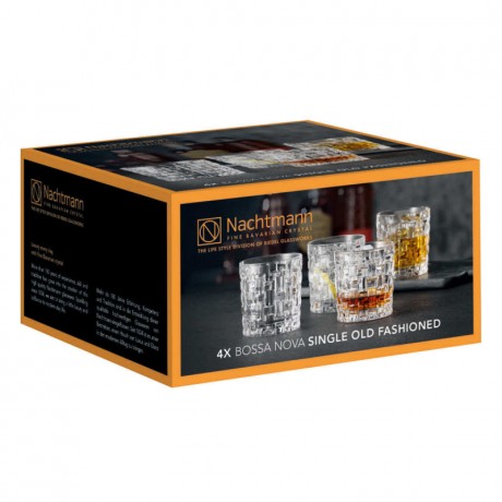 Nachtmann Nachtmann Bossa Nova Single Old Fashioned Glas Set 4-tlg. h: 89 mm / 252 ml Набор стаканов Nachtmann Bossa Nova Single Old Fashioned из 4 предм. высота: 89 мм / 252 мл