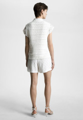 Tommy Hilfiger CROCHET CREW NECK Jumper ecru КРУГЛЫЙ ВЫРЕЗ КРЮЧКОМ Джемперы экрю