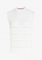 Tommy Hilfiger CROCHET CREW NECK Jumper ecru КРУГЛЫЙ ВЫРЕЗ КРЮЧКОМ Джемперы экрю