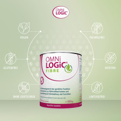 OMNi LOGiC Fibre 250g Натуральная клетчатка для нормализации пищеварения, для всех семьи, без глютена и лактозы, 250г