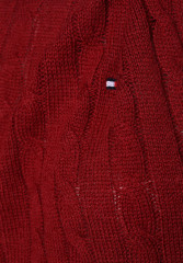 Tommy Hilfiger CABLE Jumper rouge КАБЕЛЬ перемычки румяна