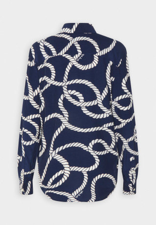 Tommy Hilfiger ROPE FLEUR Button-down blouse coastal/carbon navy ROPE FLEUR Блуза на пуговицах прибрежный / углеродный флот