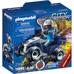 PLAYMOBIL PLAYMOBIL 71092 Polizei-Speed Quad PLAYMOBIL 71092 Полицейский скоростной квадроцикл
