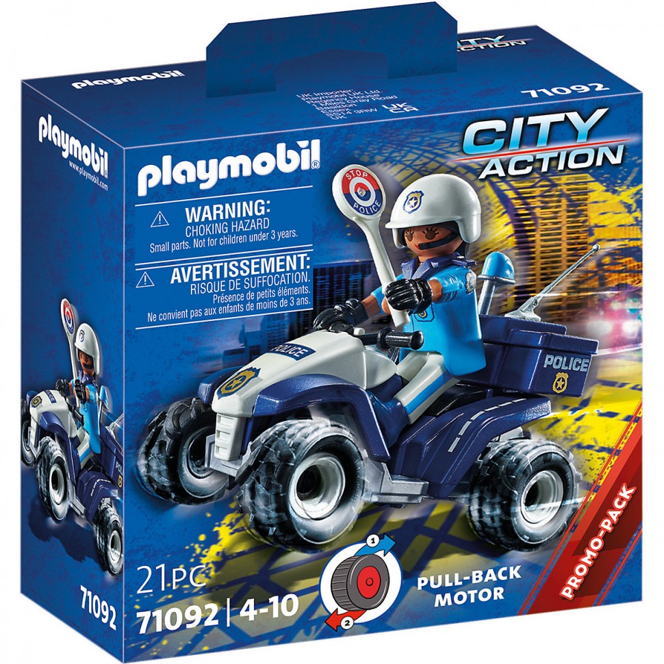 Купить PLAYMOBIL PLAYMOBIL 71092 Polizei-Speed Quad PLAYMOBIL 71092  Полицейский скоростной квадроцикл в интернет-магазине Diskontshop.eu  Германия всего за 1 303 руб. в