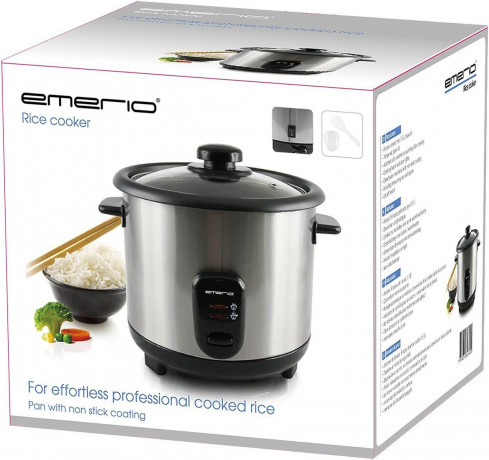 Emerio Emerio Reiskocher RCE-110118, 500 W, Edelstahl Gehause mit Anzeigelampen und Anti-Rutsch-Fussen  Рисоварка Emerio RCE-110118, 500 Вт, корпус из нержавеющей стали со световыми индикаторами и нескользящими ножками