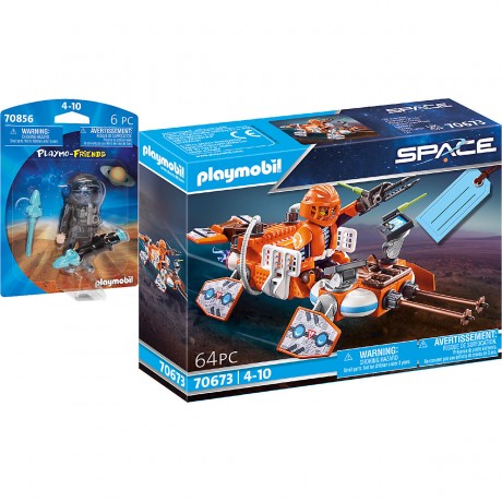 PLAYMOBIL 2er Set: 70856 Space Ranger + 70673 Geschenkset Space Speeder Набор из 2 предметов: 70856 Космический рейнджер + 70673 Подарочный набор «Космический спидер»