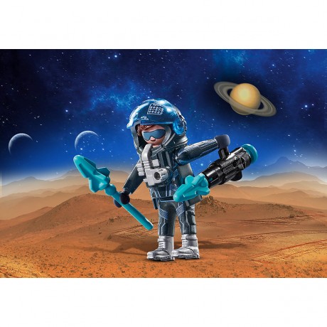 PLAYMOBIL 2er Set: 70856 Space Ranger + 70673 Geschenkset Space Speeder Набор из 2 предметов: 70856 Космический рейнджер + 70673 Подарочный набор «Космический спидер»