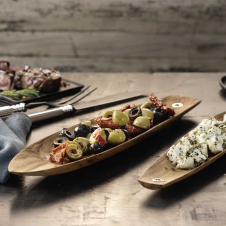 Robbe & Berking Robbe & Berking 12 - Holz / 150 g versilbert Schale gross Teak Holz mit 150 g versilberter Ose 38x8,8 cm Robbe &amp; Berking 12 - Wood / 150 г посеребренная Чаша большая из тикового дерева с посеребренной петелькой 150 г 38x8,8 см