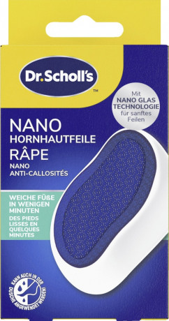 SCHOLL Nano Hornhautfeile, 1 St, Шолль Нано-пилка для стоп, технология микрокристаллов, 1 шт