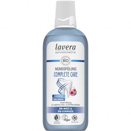 LAVERA MUNDSPULUNG COMPLETE CARE FLUORIDFREI Bio-Minze & Bio-Echinacea, 400 ml, Лавера Ополаскиватель для полости рта без фтора, био-мята и био-эхинацея, 400 мл