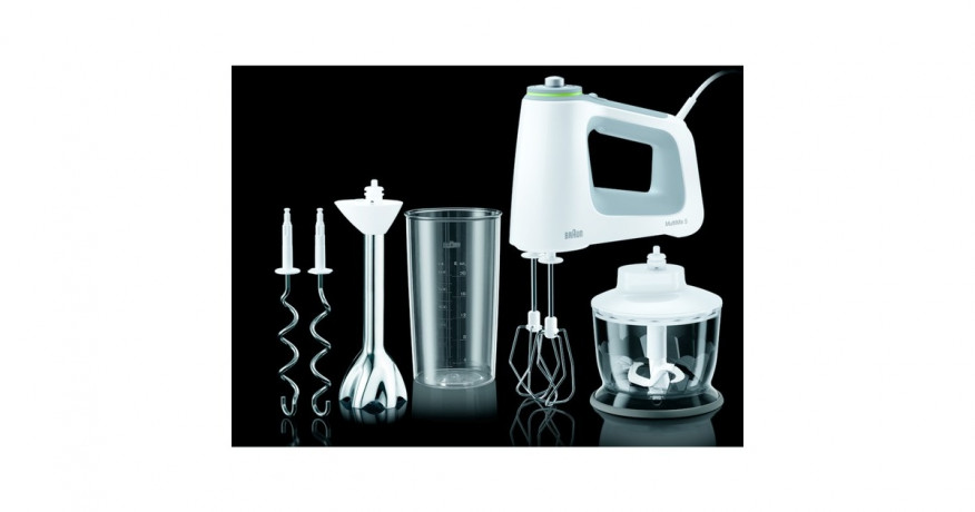 Braun Braun MultiMix 5 HM 5137, Handmixer weiss/grau  weiss/grau Braun MultiMix 5 HM 5137, ручной миксер белый/серый