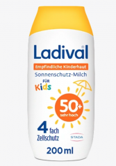 Ladival Empfindliche Kinderhaut Sonnenschutz-Milch LSF 50+, Солнцезащитный лосьон Ladival для чувствительной детской кожи SPF 50+, 200 мл
