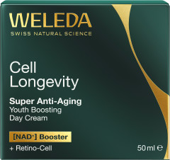 WELEDA Cell Longevity Super Anti-Aging Youth Boosting Day Cream, 50 ml, Дневной антивозрастной крем для лица Youth Boosting с NAD+ Booster и Retino-Cell, 50 мл