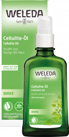 Weleda BIRKE Cellulite-Oel, 100 ml, Берёзовое антицеллюлитное масло для массажа и мягкости кожи, 100 мл