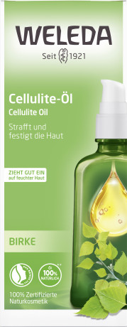 Weleda BIRKE Cellulite-Oel, 100 ml, Берёзовое антицеллюлитное масло для массажа и мягкости кожи, 100 мл