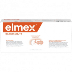 elmex Kariesschutz Zahnpasta Doppelpack, Зубная паста Kariesschutz для защиты от кариеса и реминерализации эмали, 2 × 75 мл