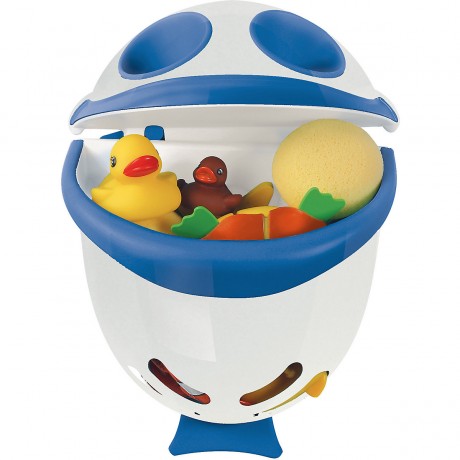 Funny Bubble Fish Badewannenspielzeugbox weiss\/blau Коробка для игрушек Bubble Fish белый/синий