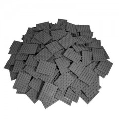 LEGO LEGO 6x8 Platten Dunkelgrau - 50 Stueck - Dark bluish grey plate 3036 Тарелки LEGO 6x8 темно-серые - 50 штук - Темно-голубовато-серая пластина 3036