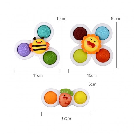 frler frler Saugnapf Kreisel Spielzeug Sensorik Badespielzeug Geschicklichkeitsspiele fur Kinder Frler присоска волчок сенсорная игрушка для ванны игры на ловкость для детей