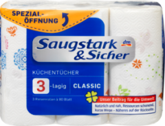 Saugstark&amp;Sicher Кухонное полотенцае Jumbo 3-lagig, 3x80 Blatt, 240 листов