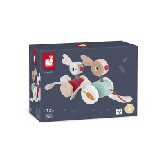 Janod Magnet-Angelspiel Holz Sardine In Blechdose Магнитная рыбалка Деревянная сардина в жестяной банке