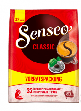 Senseo Classic 222g, 32 Pads, Сенсео  Кофе в чалдах классический 32шт