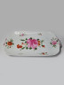 AW Ostfriesische Rose Прямоугольное сервировочное блюдо "Цветы", ручная роспись, 28,5 x 16 x 2,5см, Германия, 1960-70гг.