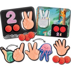 Lisciani Montessori Babyhande Zahle mit mir Детские руки Монтессори Плати со мной