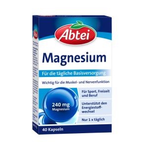 Abtei Magnesium Kapseln 250mg Капсулы Магния (оксид) 240мг, 40 шт
