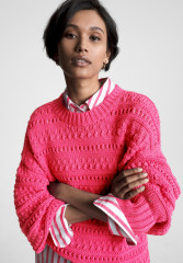Tommy Hilfiger CREW NECK Jumper bright cerise pink КРУГЛЫЙ ВЫРЕЗ джемперы ярко-вишнево-розовый