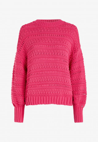 Tommy Hilfiger CREW NECK Jumper bright cerise pink КРУГЛЫЙ ВЫРЕЗ джемперы ярко-вишнево-розовый