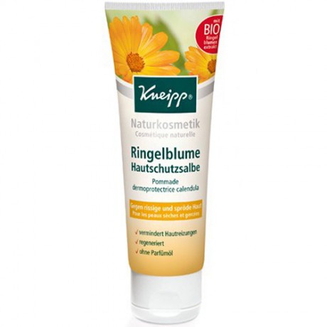 Kneipp Hautschutzsalbe Ringelblume, 75 ml, Kneipp защитная мазь с календулой для сухой и потрескавшейся кожи, 75 мл