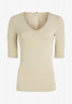 Tommy Hilfiger MODERN CO EA V-NK  SLV Basic T-shirt light sandalwood MODERN CO EA V-NK SLV Базовая футболка светлое сандаловое дерево