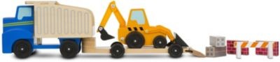 Melissa Doug Muldenkipper und Frontlader aus Holz Деревянный самосвал и фронтальный погрузчик