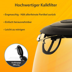 T24 T24 Wasserkocher Glas Wasserkocher 1,7 L BPA frei THV Rheinland GS Zertifiziert, 1.7 l, 2200 W  Чайник T24 стеклянный чайник 1,7 л, без BPA, сертифицирован THV Rheinland GS, 1,7 л, 2200 Вт