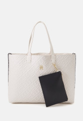Tommy Hilfiger ICONIC TOMMY TOTE MONO Tote bag weathered white ICONIC TOMMY TOTE MONO Сумка-тоут выветрившийся белый