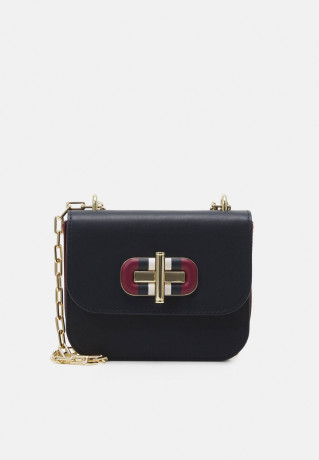 Tommy Hilfiger MINI TURNLOCK Across body bag space blue MINI TURNLOCK Сумка через плечо космический синий