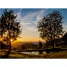 CALVENDO Puzzle CALVENDO Puzzle Sonnenuntergang am Weiher in Triberg\/Nussbach Пазл CALVENDO Puzzle Закат на пруду в Триберге/Нусбахе
