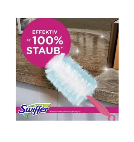 Swiffer Staubmagnet Nachfullpackung Pink 18st, Cменные салфетки-насадки для щетки Swiffer, захват пыли, шерсти и волос без разводов, 18шт