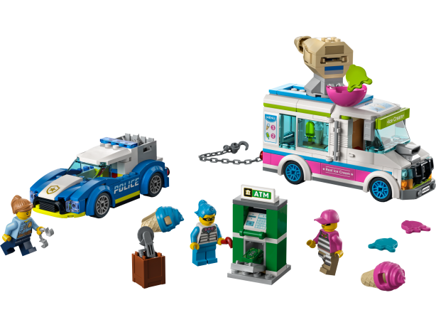 Lego Eiswagen-Verfolgungsjagd Погоня за грузовиком с мороженым