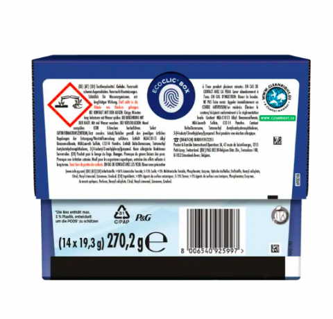 Lenor Vollwaschmittel Pods Aprilfrisch, 5 х 14 Wl, Капсулы для стирки Ленор 3 в 1 Апрельская свежесть, 5 упаковок х 14 шт (70 штук)