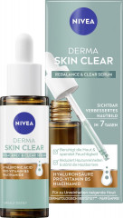 NIVEA Derma Skin Clear Serum, 30 ml, Нивеа Сыворотка для лица, гиалурон, ниацинамид и провитамин B5, для проблемной кожи, 30 мл