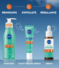 NIVEA Derma Skin Clear Serum, 30 ml, Нивеа Сыворотка для лица, гиалурон, ниацинамид и провитамин B5, для проблемной кожи, 30 мл