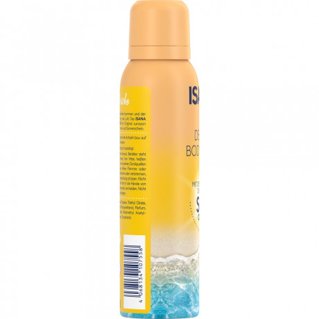 ISANA Deo- & Bodyspray Sunozon 150ml, Изана Дезодорант-спрей для тела, аромат солнцезащитного крема, летняя свежесть, 150 мл