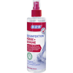 SOS Desinfektion Fusse &amp; Schuhe, 250 ml, SOS Дезинфицирующий спрей для ног и обуви, профилактика грибка, 250 мл