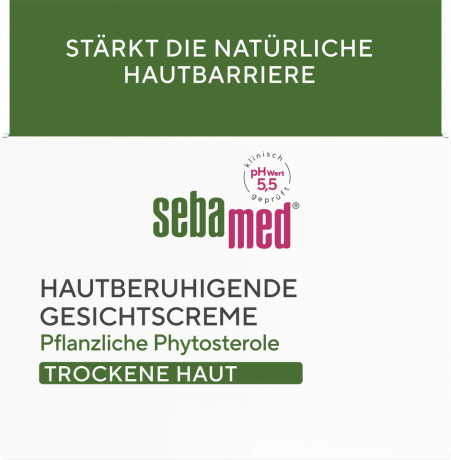SEBAMED Hautberuhigende Gesichtscreme, 50 ml, Себамед Успокаивающий крем для лица, для раздраженной и чувствительной кожи, 50 мл