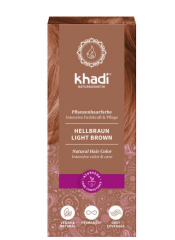 Khadi Naturkosmetik Pflanzenhaarfarben Hellbraun 100g  Краска для волос Khadi на растительной основе, светло-коричневая 100г