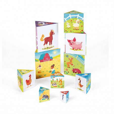 Janod Dreieck-Pyramide auf dem Bauernhof Ферма треугольных пирамид