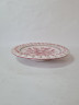 Тарелка декоративная винтажная Im Stil Karlsruhe с розовым цветочным декором, эффект кракелюра, керамика, 25 см, Германия, 1960-70гг.